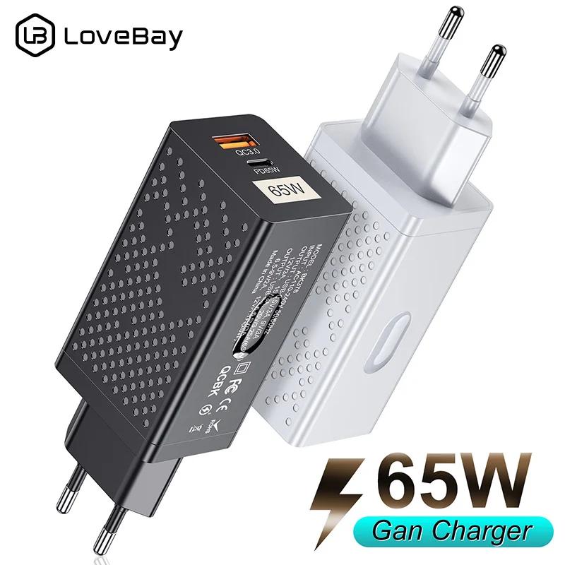 Lovebay GaN   4.0 3.0 CŸ PD USB , Ʈ  13 ƺ Ｚ ޴  , 65W